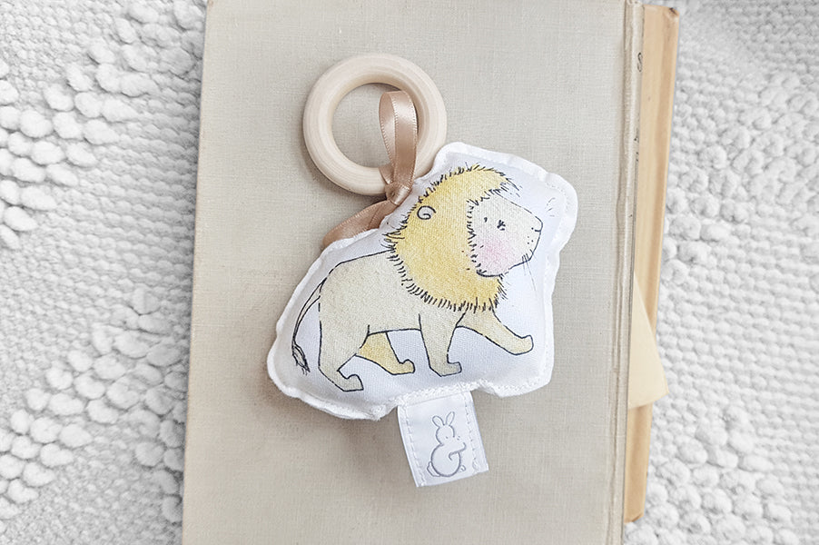 Safari Lion Rattle Teether for baby