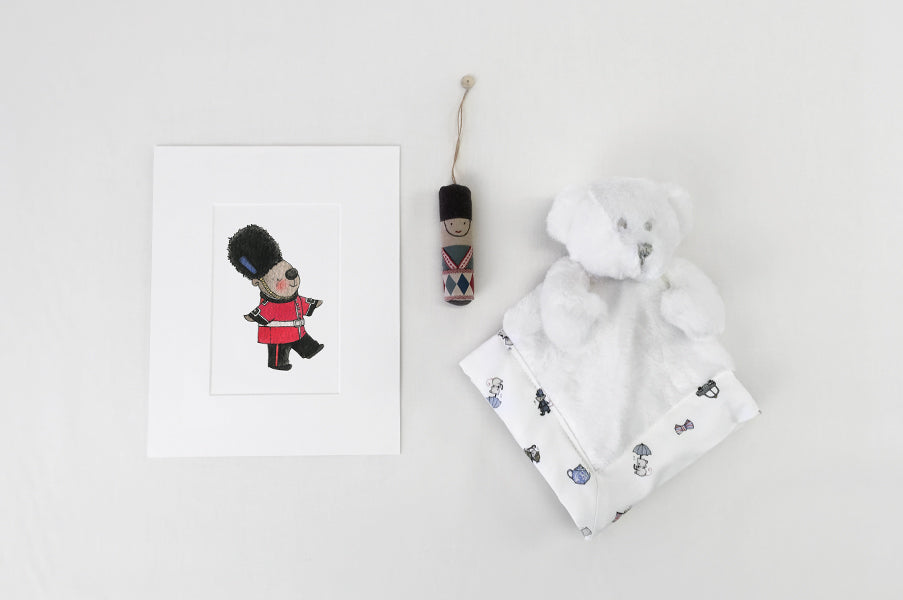 New Baby London Bear Gift Box