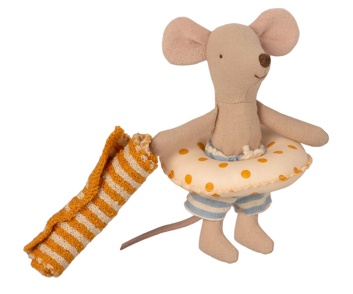Maileg beach cabin mice toy - little brother mouse