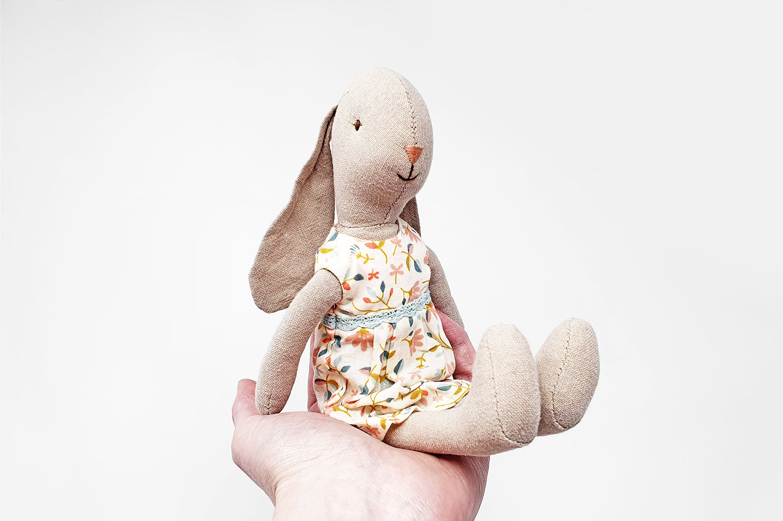 Maileg Mini Floral Dress Bunny Girls Soft Toy