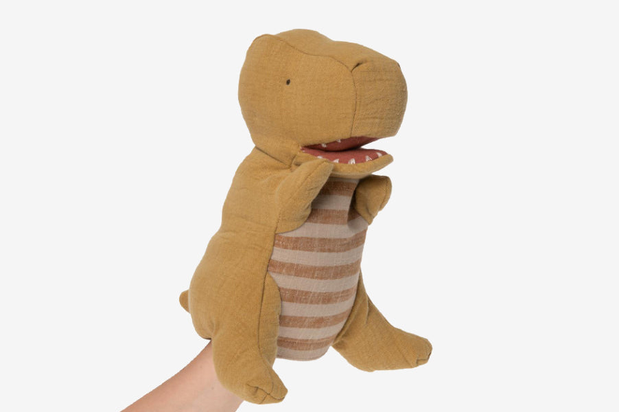 Maileg gantosaurus dinosaur hand puppet toy