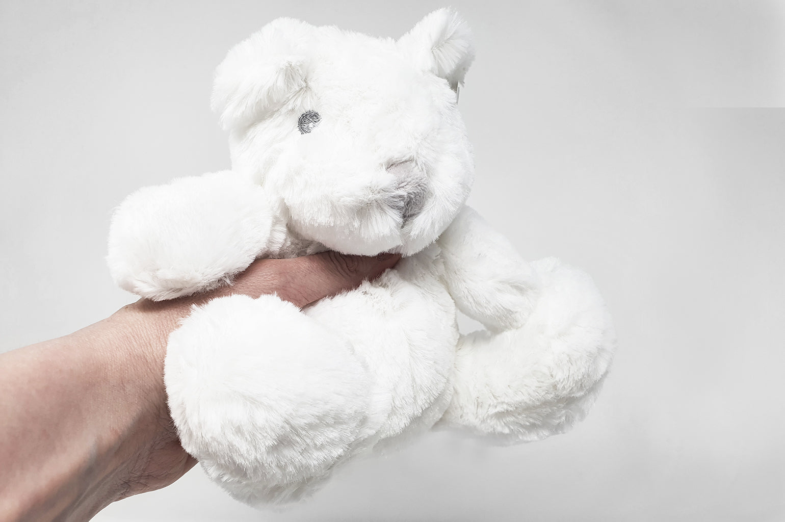 50% OFF | Medium Soft Plush White Teddy Bear Toy