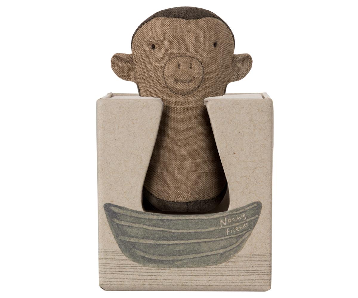 Maileg Soft Monkey Baby Rattle Toy