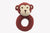Organic Crochet Monkey Ring Baby Rattle Toy