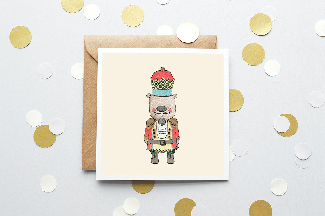 Children's Christmas Nutcracker Greetings Card