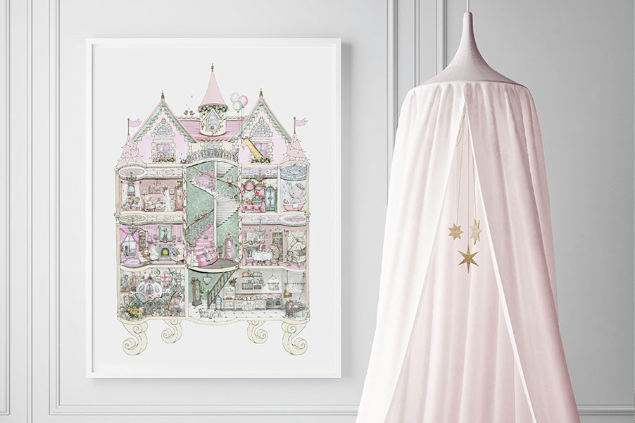 Big Princess Palace Picture for a Girl's Bedroom