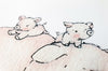 Children&#39;s Illustrated Cute Pig Family Picture