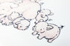 Children&#39;s Illustrated Cute Pig Family Picture