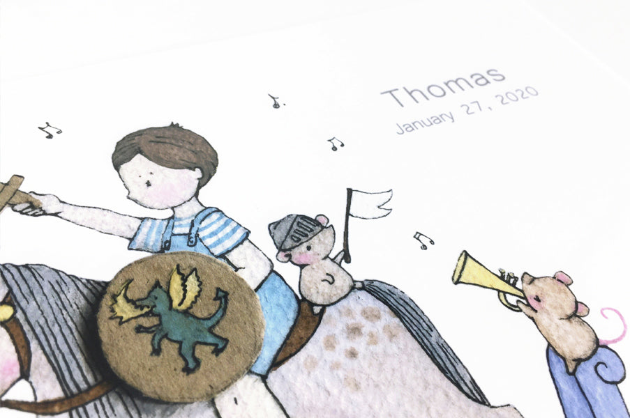 Rocking Horse Prince print for a boy&#39;s bedroom (Copy)