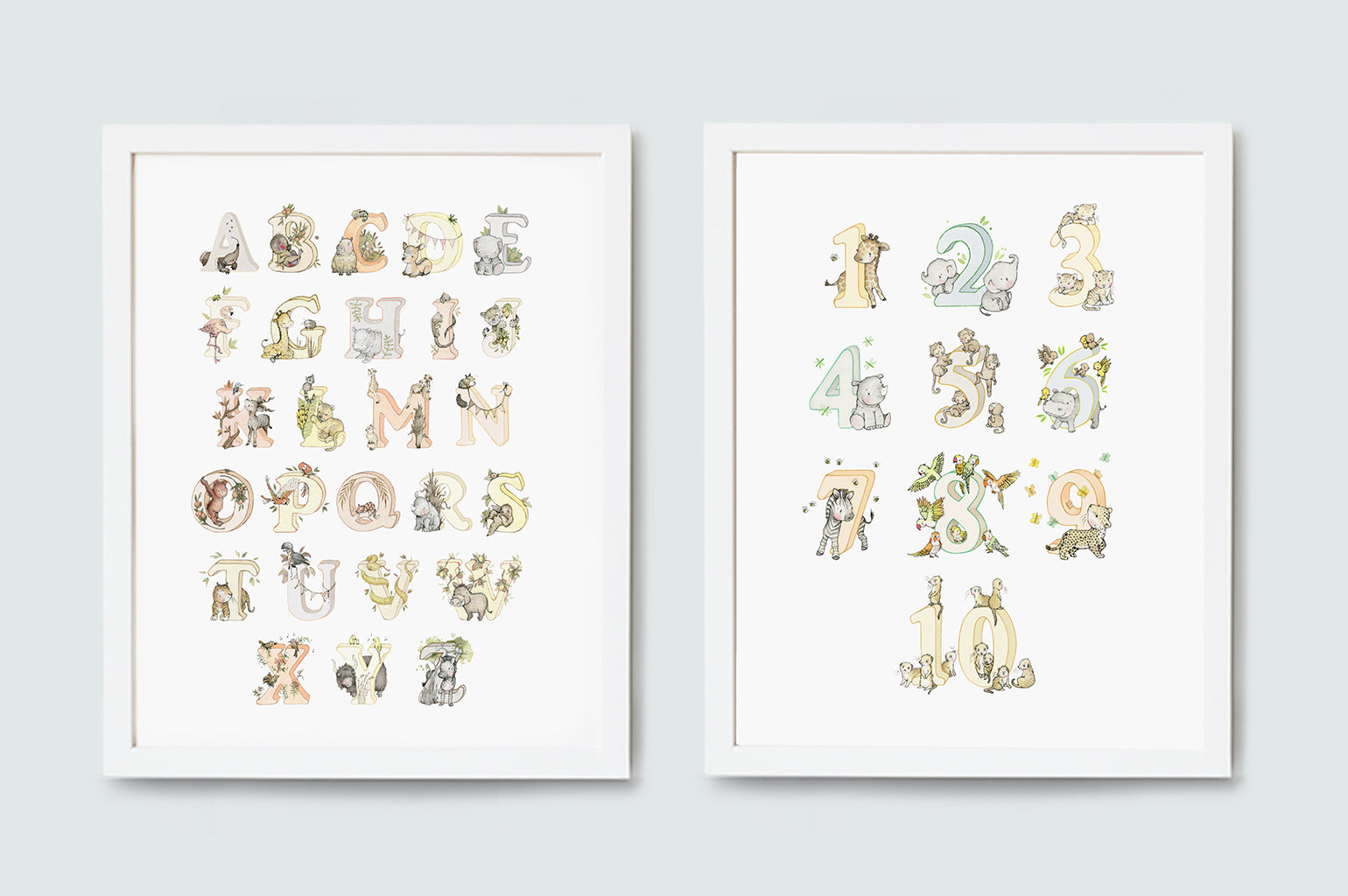 Children's Safari Alphabet and Counting Set