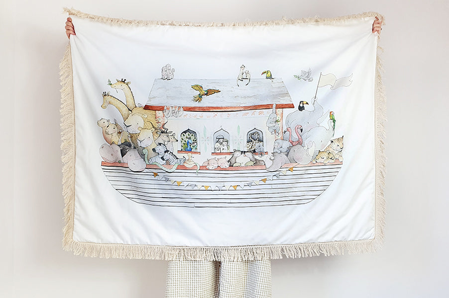 Children's Noah's Ark Baby Playmat rug