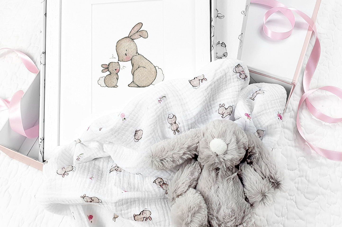 Some Bunny Loves You Baby Girl Gift Box