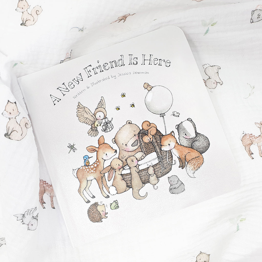 A New Friend is Here Baby Story Board Book