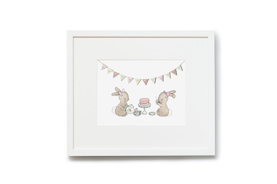 Tea For Two Bunnies Picture for Girl&#39;s Room