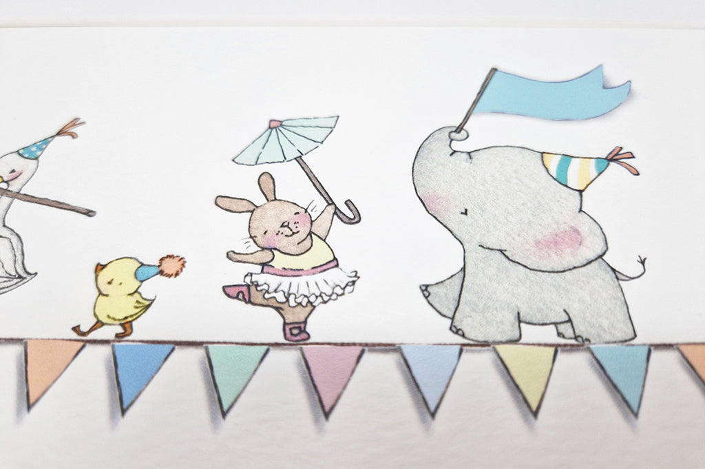 Kid&#39;s Tightrope Friends Long Framed Circus Picture