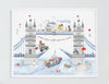 Big Personalised Tower Bridge Nursery Art Print