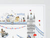 Big Personalised Tower Bridge Nursery Art Print