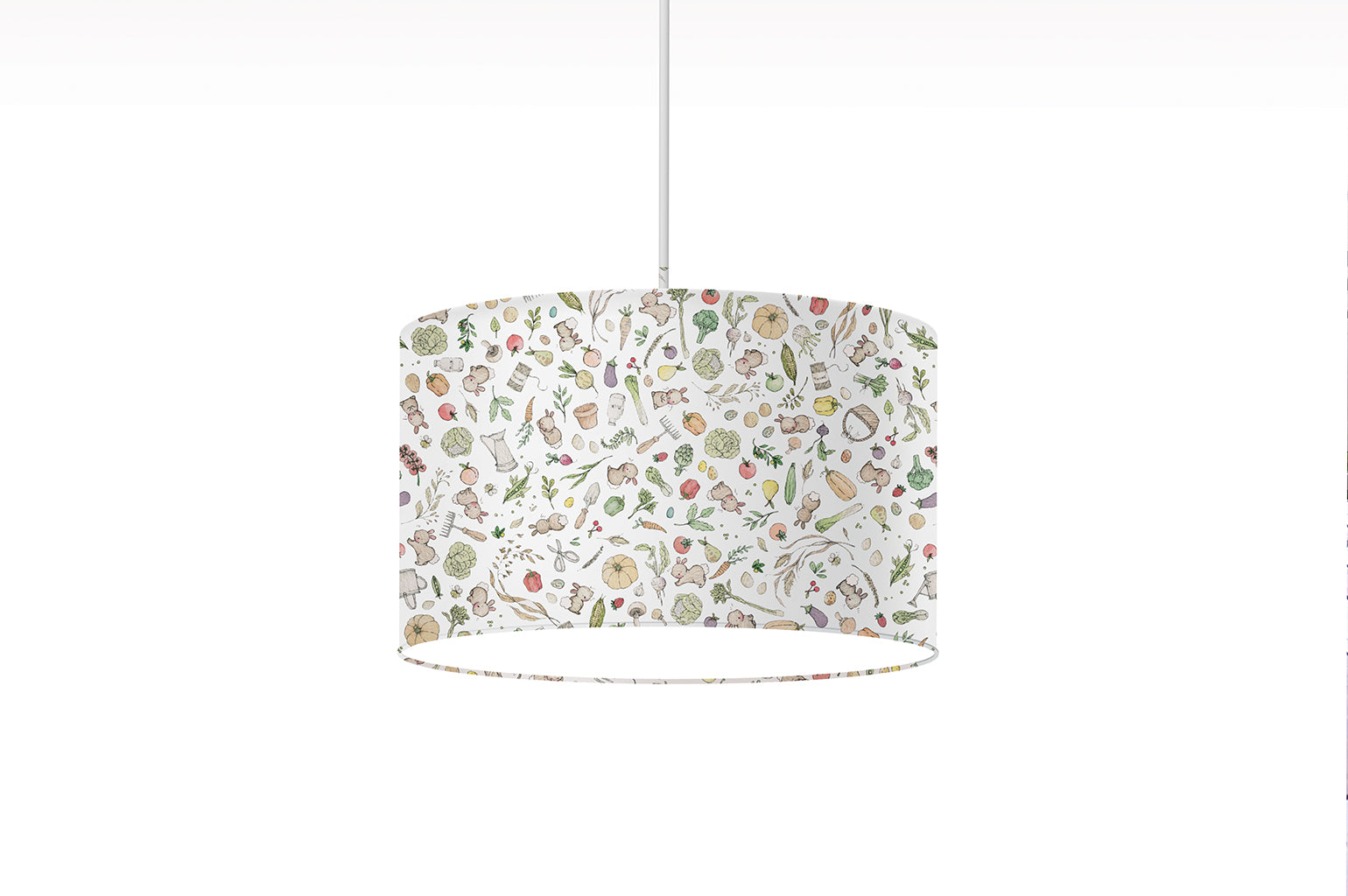 Children's Vegetable Garden Allotment Bunny Lampshade