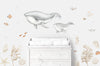 Children&#39;s Ocean Sea Animals Nursery Wall Decal Sticker Set