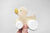Wooden Duck Push Along Baby Toy - White/gold
