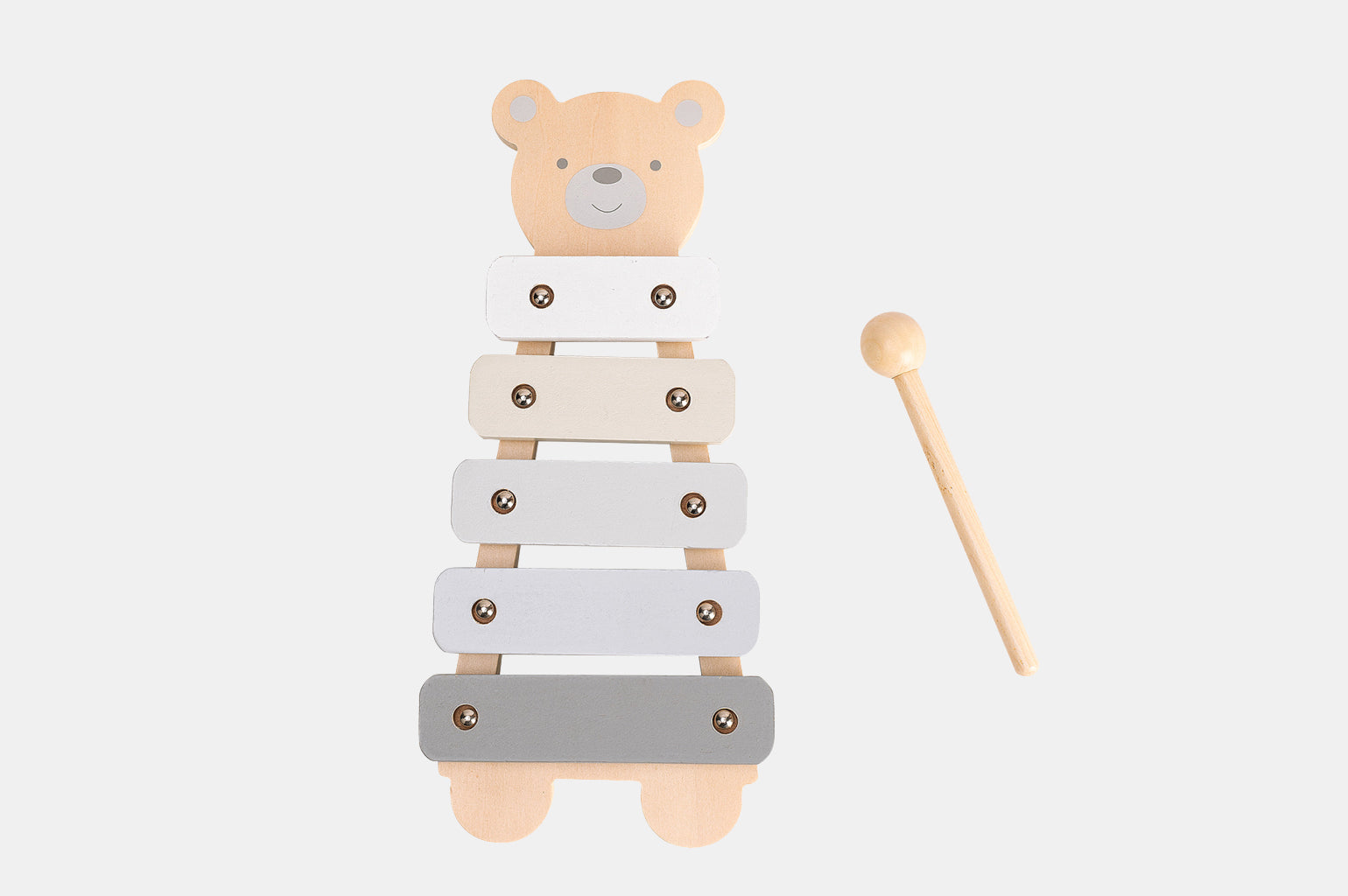50% OFF | Children's Wooden Teddy Bear Xylophone Toy