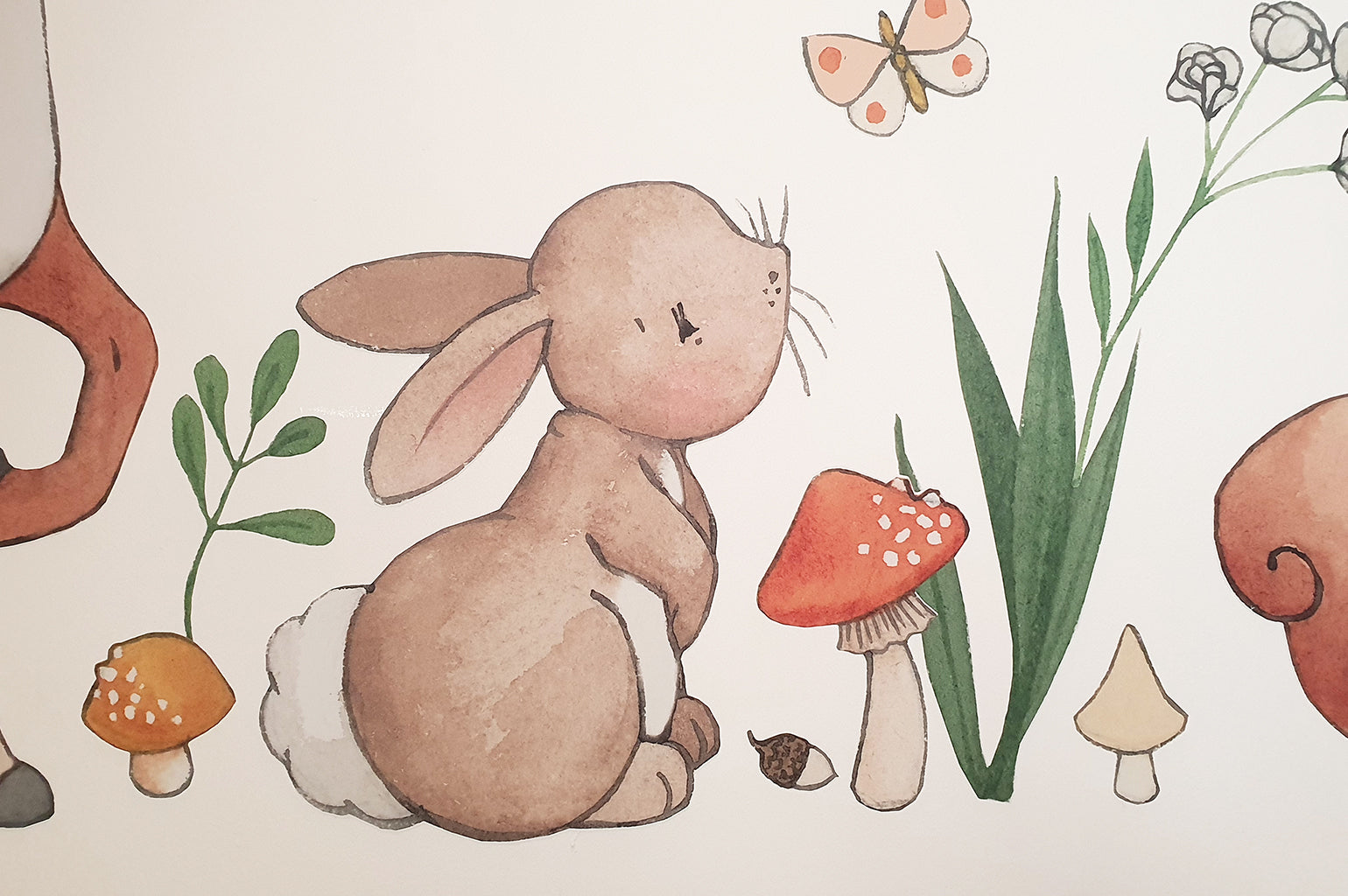 Children&#39;s Woodland Forest Animals Nursery Wall Decal Sticker Set