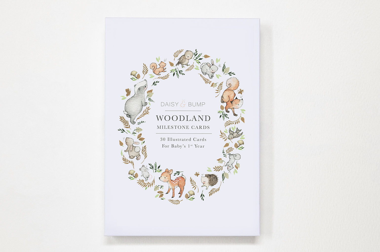 30 Woodland theme Baby&#39;s first year milestone cards