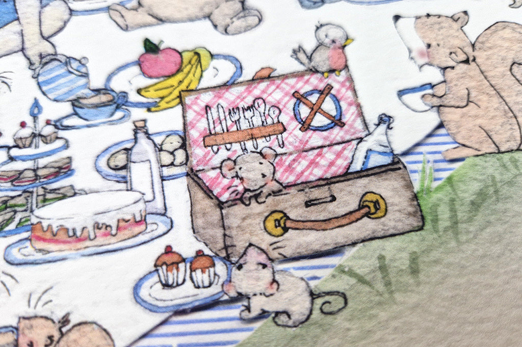 Big picnic picture for a classic boy&#39;s nursery