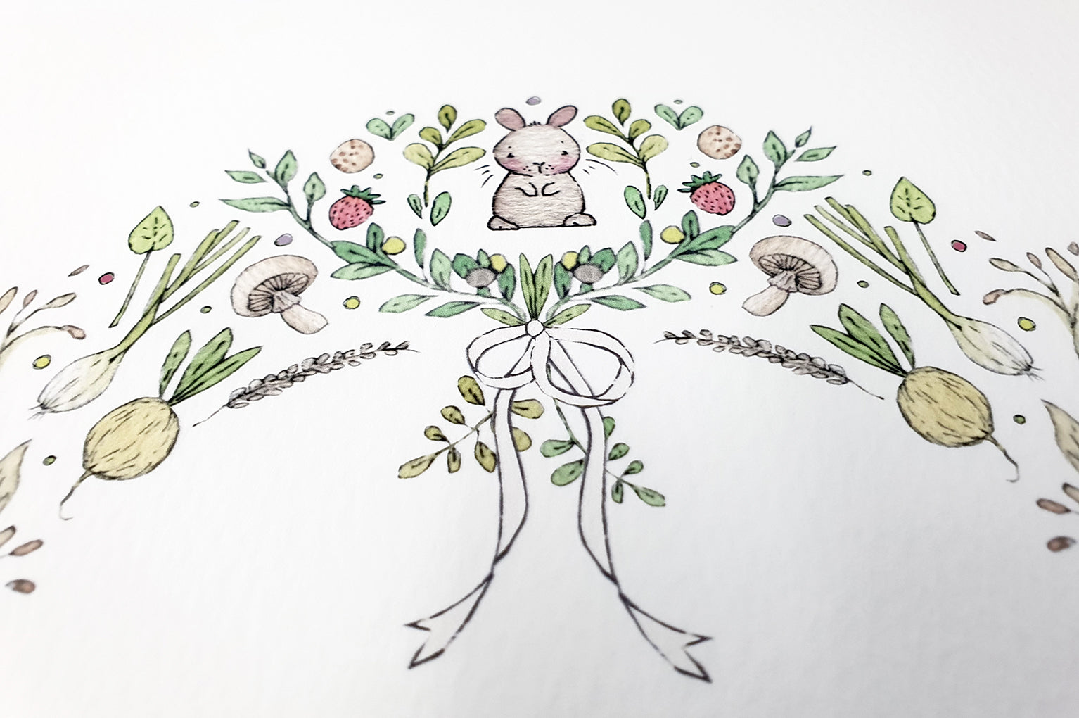 Children&#39;s Personalised Garden Allotment Wreath Picture (Copy)