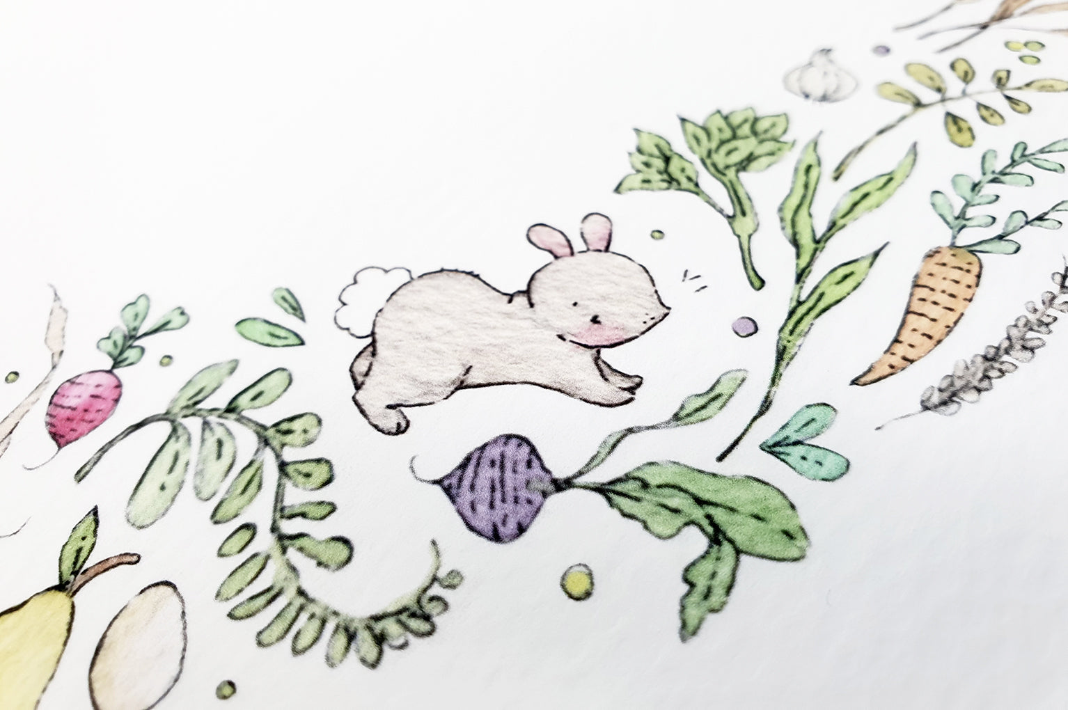 Children&#39;s Personalised Garden Allotment Wreath Picture (Copy)